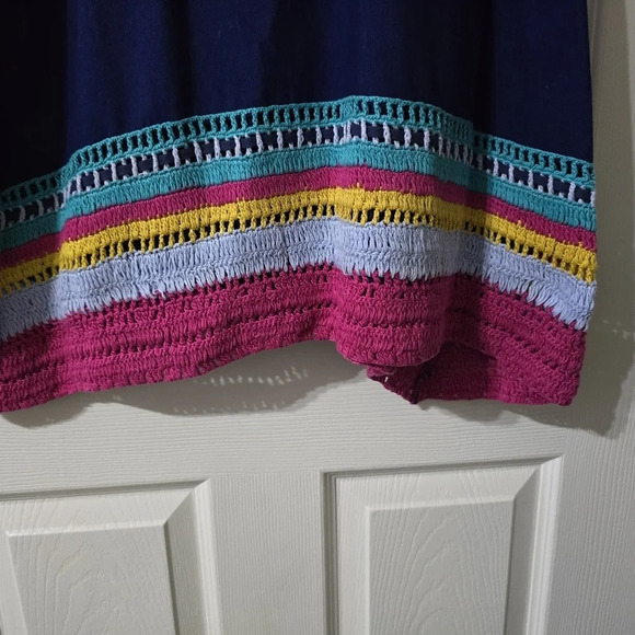 Stylish Blue and Pink Midi Dress - Picture 8 of 10